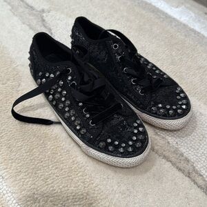 Ash studded sneakers with rhinestones